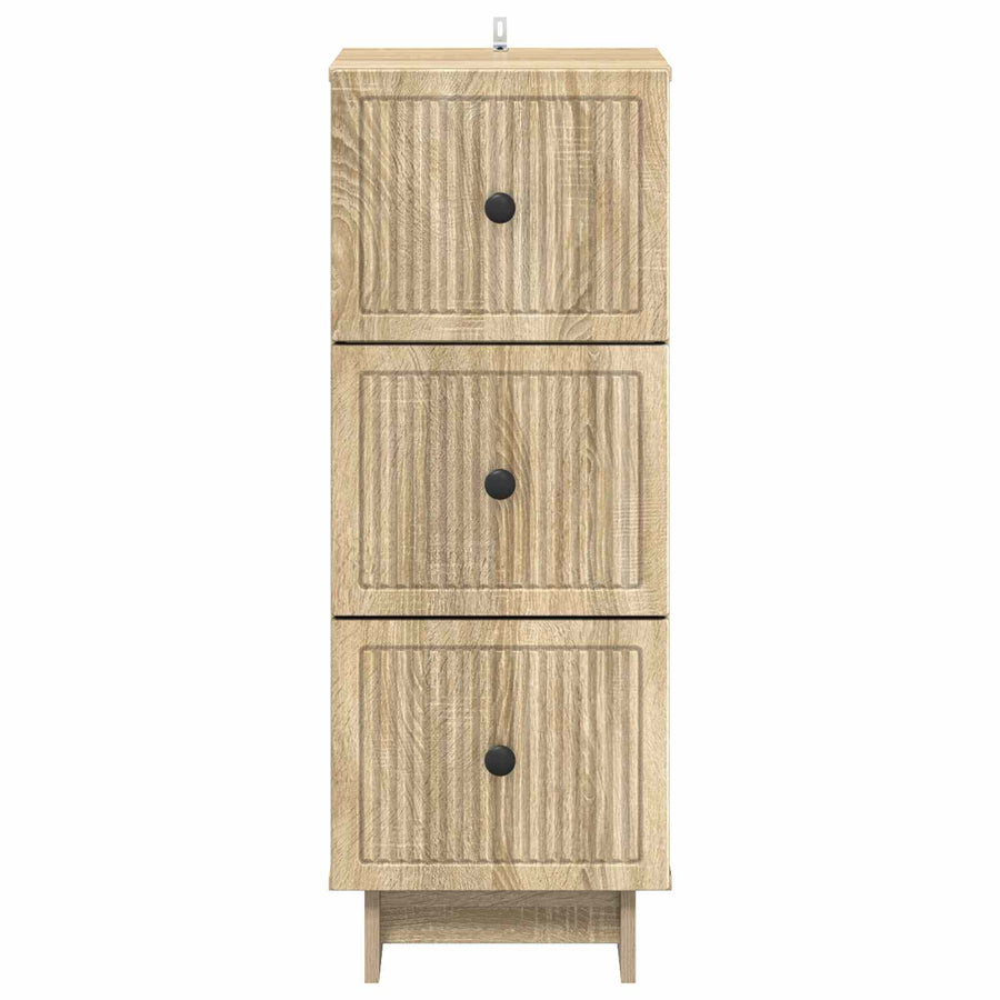 Ladenkast Sonoma Eiken 33 x 34,5 x 90 cm Bewerkt hout