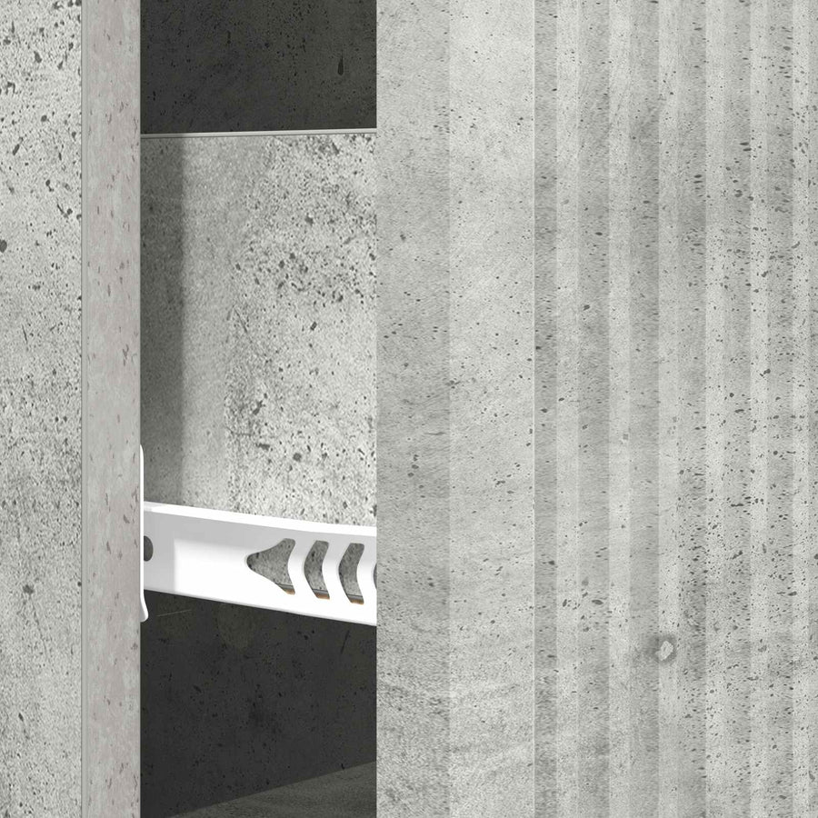 Ladenkast Betongrijs 33 x 34,5 x 90 cm Bewerkt hout