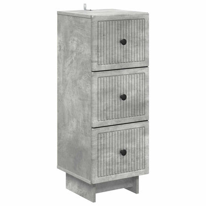 Ladenkast Betongrijs 33 x 34,5 x 90 cm Bewerkt hout