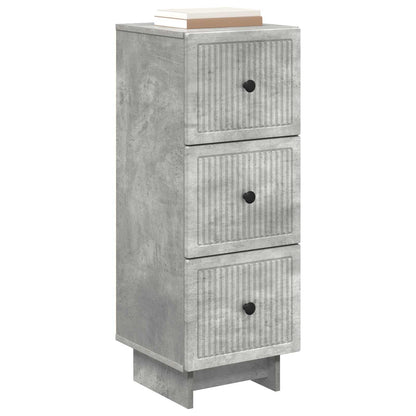 Ladenkast Betongrijs 33 x 34,5 x 90 cm Bewerkt hout
