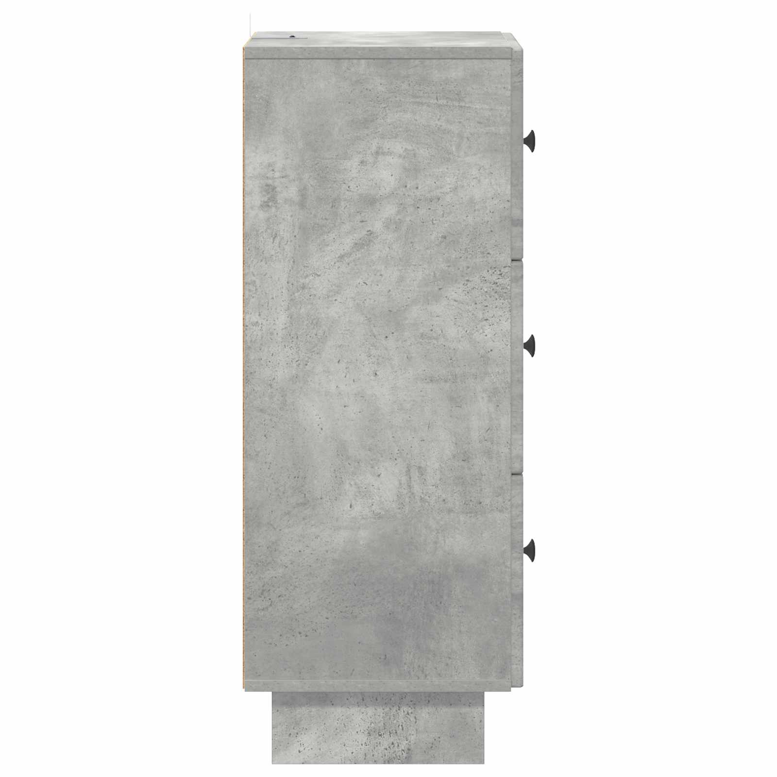 Ladenkast Betongrijs 33 x 34,5 x 90 cm Bewerkt hout
