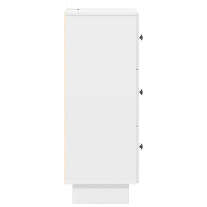 Ladenkast Hoogglans Wit 33 x 34,5 x 90 cm Bewerkt hout