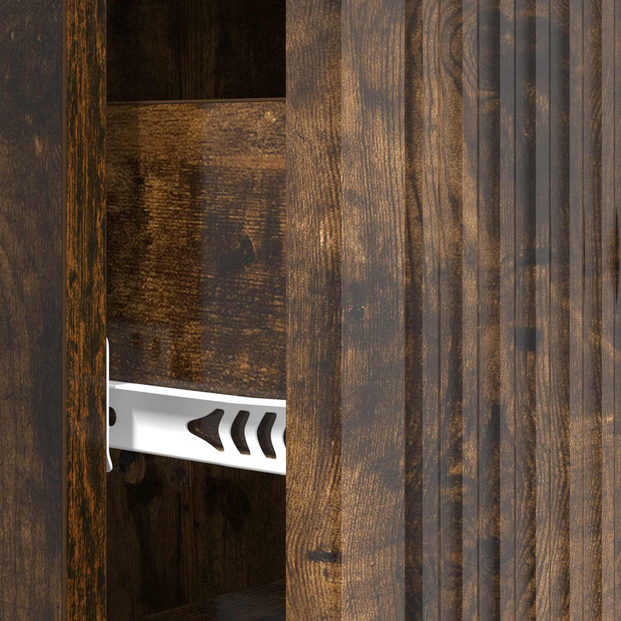 Ladenkast Gerookt eiken 33 x 34,5 x 90 cm Bewerkt hout