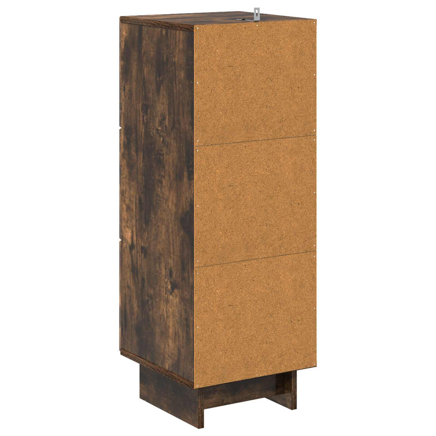 Ladenkast Gerookt eiken 33 x 34,5 x 90 cm Bewerkt hout