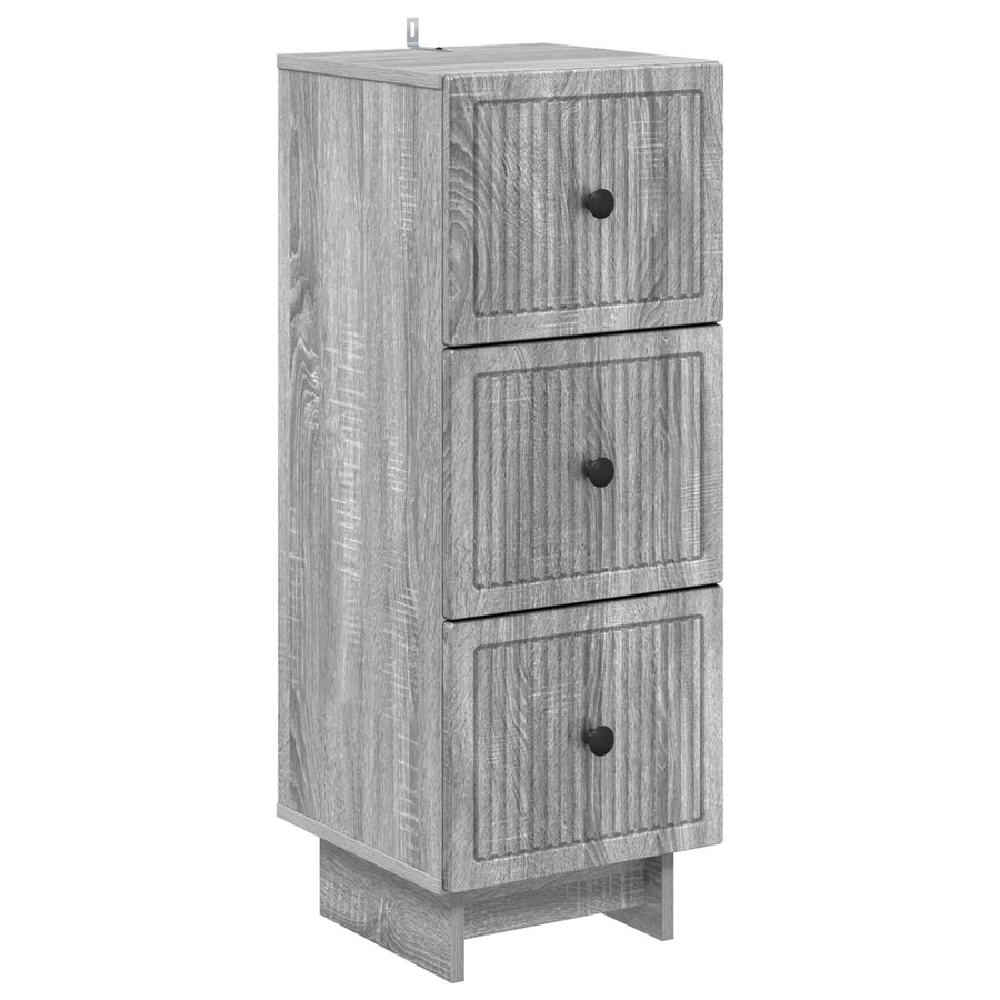 Ladenkast Grijs sonoma 33 x 34,5 x 90 cm Bewerkt hout