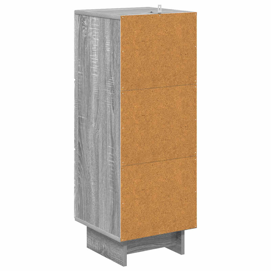 Ladenkast Grijs sonoma 33 x 34,5 x 90 cm Bewerkt hout