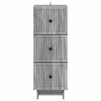 Ladenkast Grijs sonoma 33 x 34,5 x 90 cm Bewerkt hout