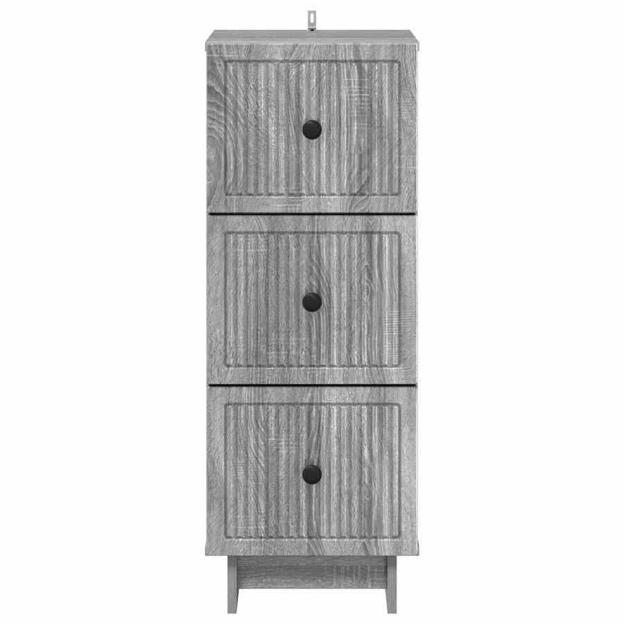 Ladenkast Grijs sonoma 33 x 34,5 x 90 cm Bewerkt hout