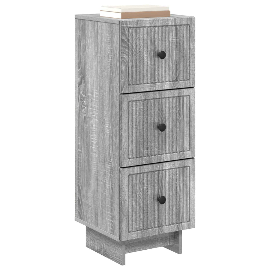 Ladenkast Grijs sonoma 33 x 34,5 x 90 cm Bewerkt hout