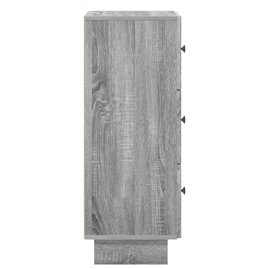 Ladenkast Grijs sonoma 33 x 34,5 x 90 cm Bewerkt hout