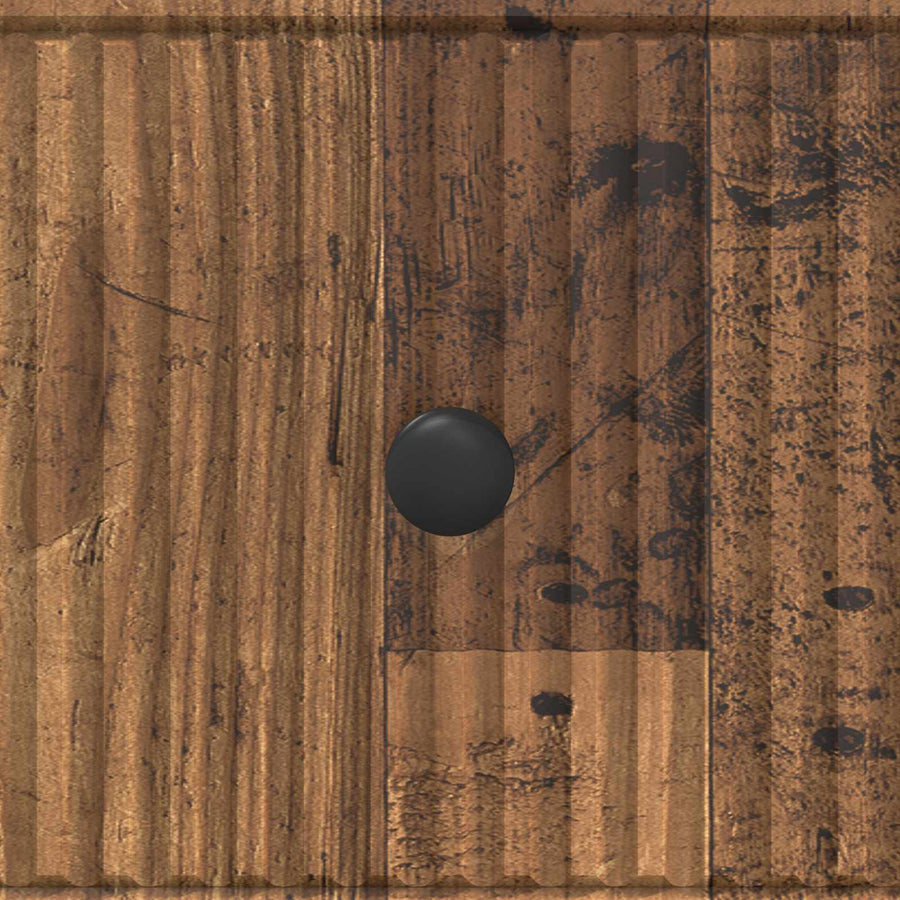 Ladenkast Oud hout 33 x 34,5 x 90 cm Bewerkt hout