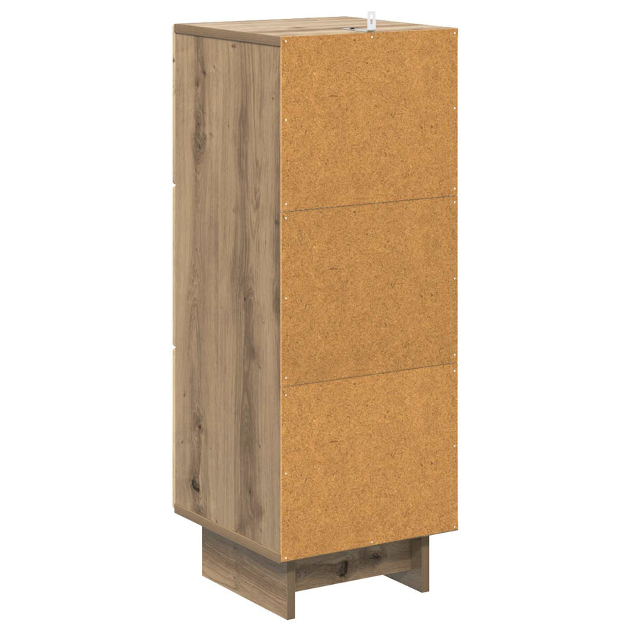 Ladenkast Artisanaal eiken 33 x 34,5 x 90 cm Bewerkt hout
