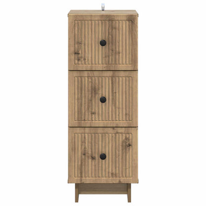 Ladenkast Artisanaal eiken 33 x 34,5 x 90 cm Bewerkt hout