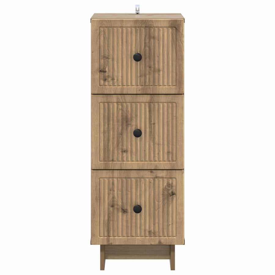 Ladenkast Artisanaal eiken 33 x 34,5 x 90 cm Bewerkt hout