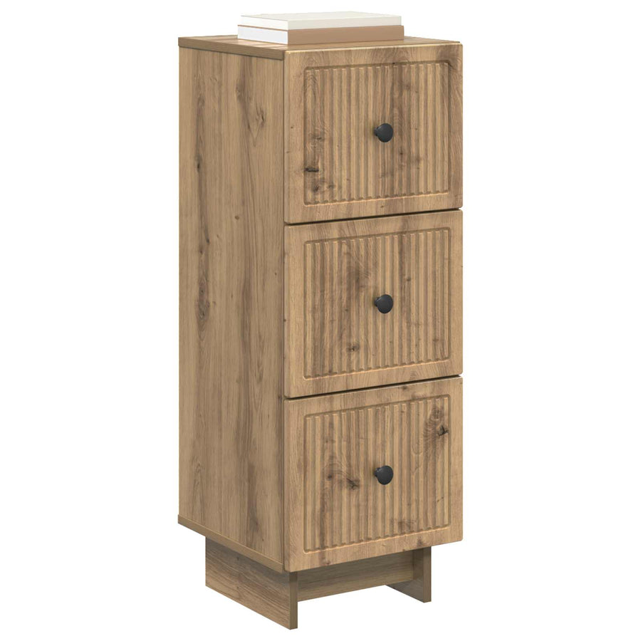 Ladenkast Artisanaal eiken 33 x 34,5 x 90 cm Bewerkt hout