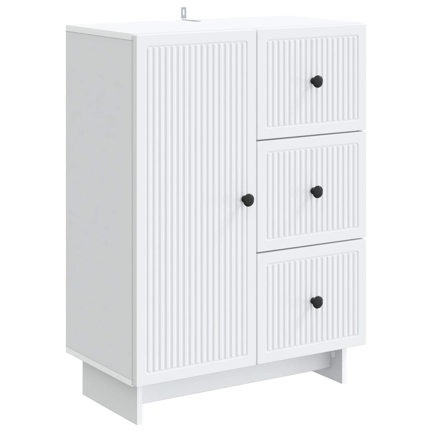 Dressoir met lade Wit 66 x 34,5 x 90 cm Bewerkt hout