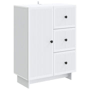 Dressoir wit 66x34,5x90 cm bewerkt hout