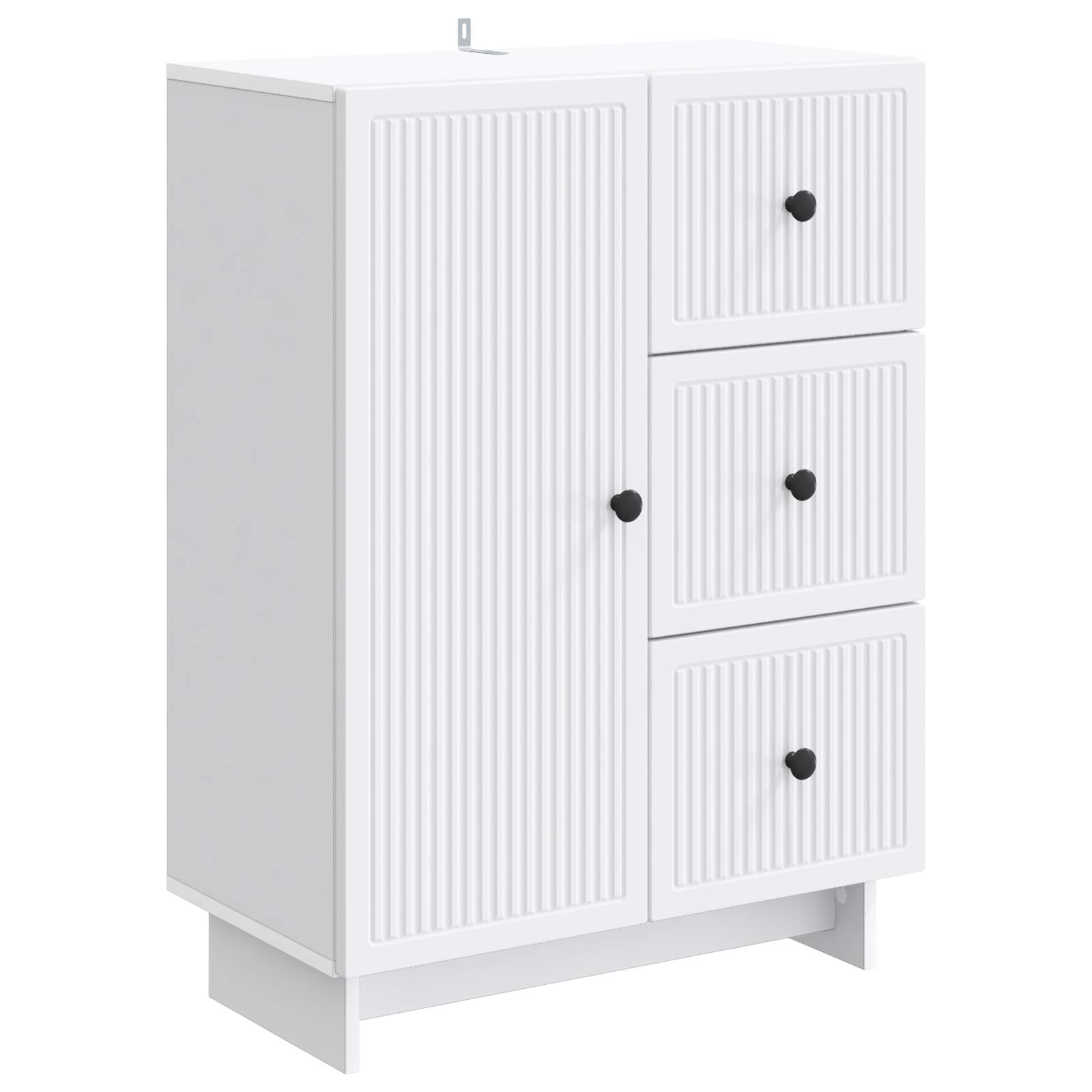 Dressoir met lade Wit 66 x 34,5 x 90 cm Bewerkt hout