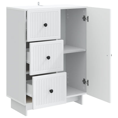 Dressoir met lade Wit 66 x 34,5 x 90 cm Bewerkt hout