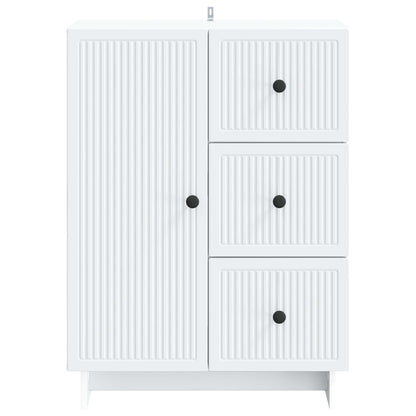 Dressoir met lade Wit 66 x 34,5 x 90 cm Bewerkt hout