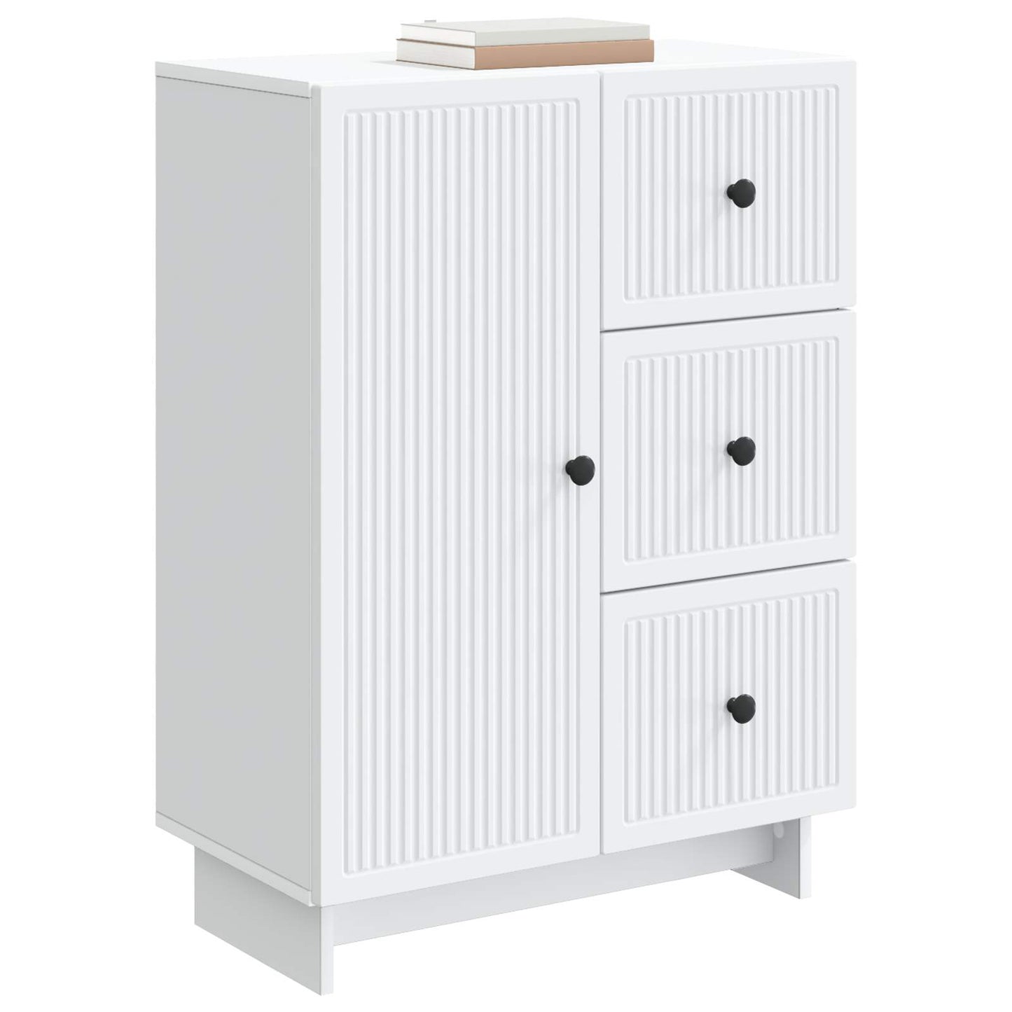 Dressoir met lade Wit 66 x 34,5 x 90 cm Bewerkt hout
