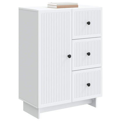 Dressoir met lade Wit 66 x 34,5 x 90 cm Bewerkt hout