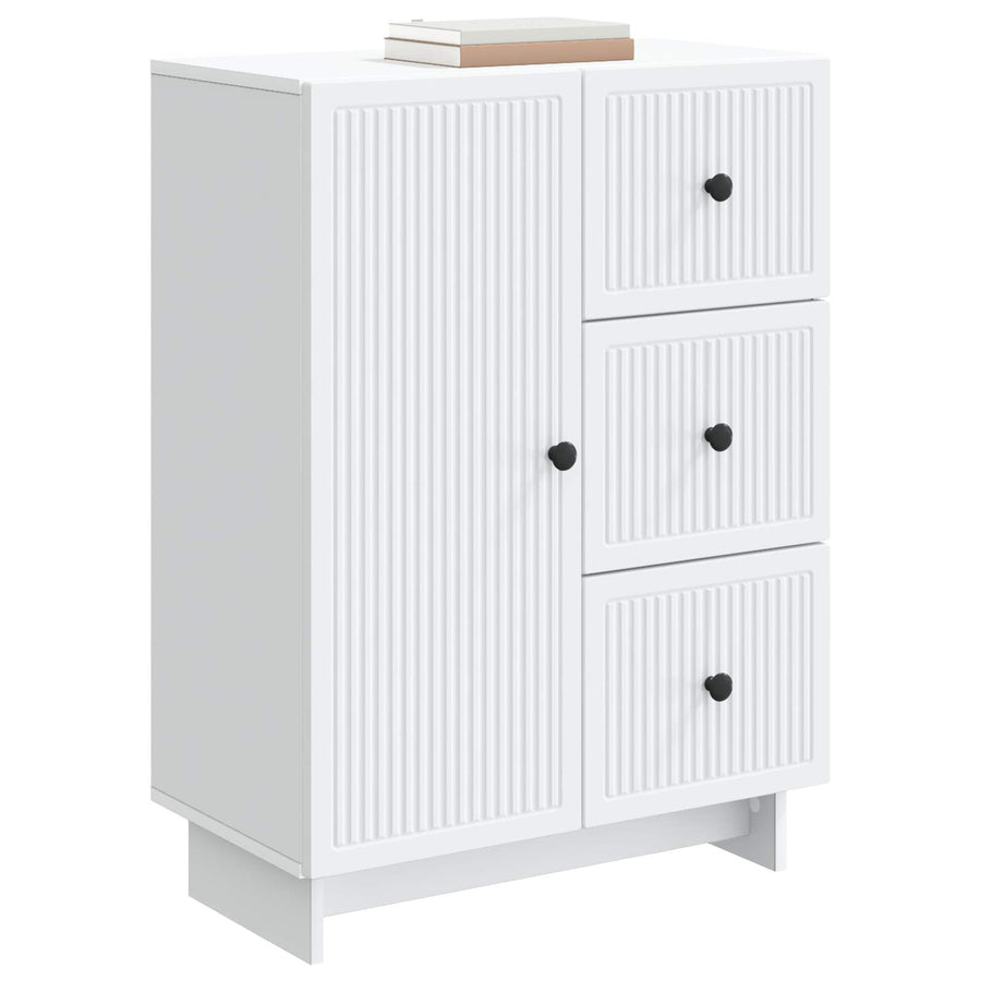 Dressoir met lade Wit 66 x 34,5 x 90 cm Bewerkt hout