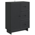 Sideboard with Drawer Black 66 x 34.5 x 90 cm Engineered wood
