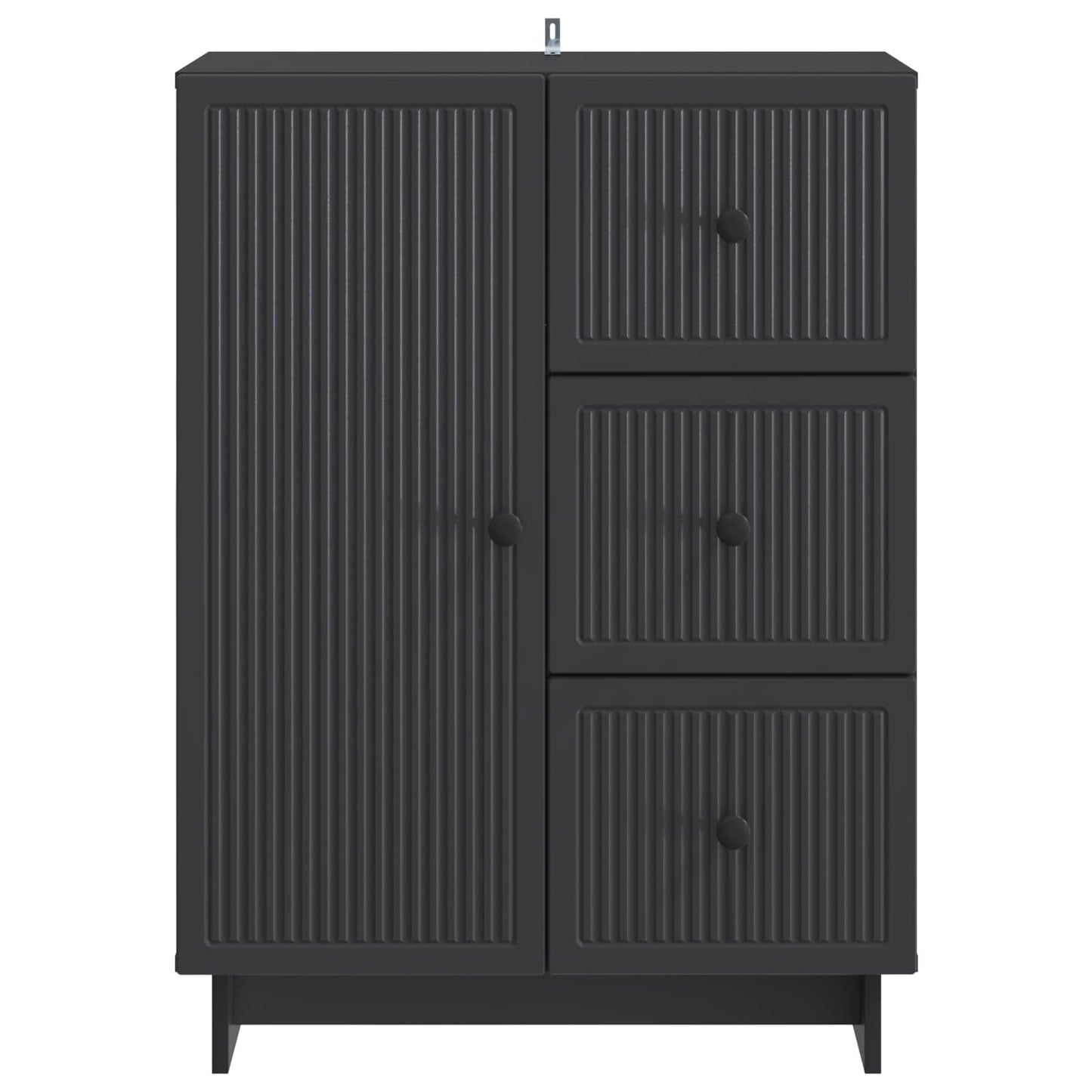 Dressoir met lade Zwart 66 x 34,5 x 90 cm Bewerkt hout