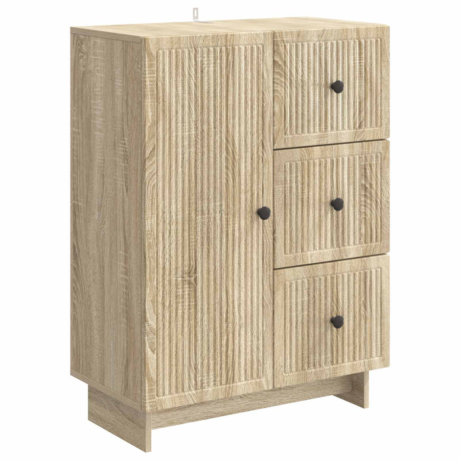 Dressoir met lade Sonoma Eiken 66 x 34,5 x 90 cm Bewerkt hout