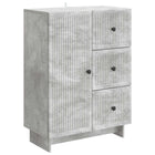 Sideboard with drawer Concrete grey 66 x 34.5 x 90 cm Engineered wood