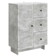 Dressoir 66x34,5x90 cm betongrijs bewerkt hout