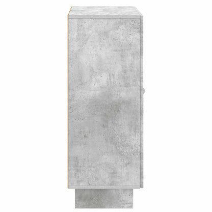 Dressoir met lade Betongrijs 66 x 34,5 x 90 cm Bewerkt hout