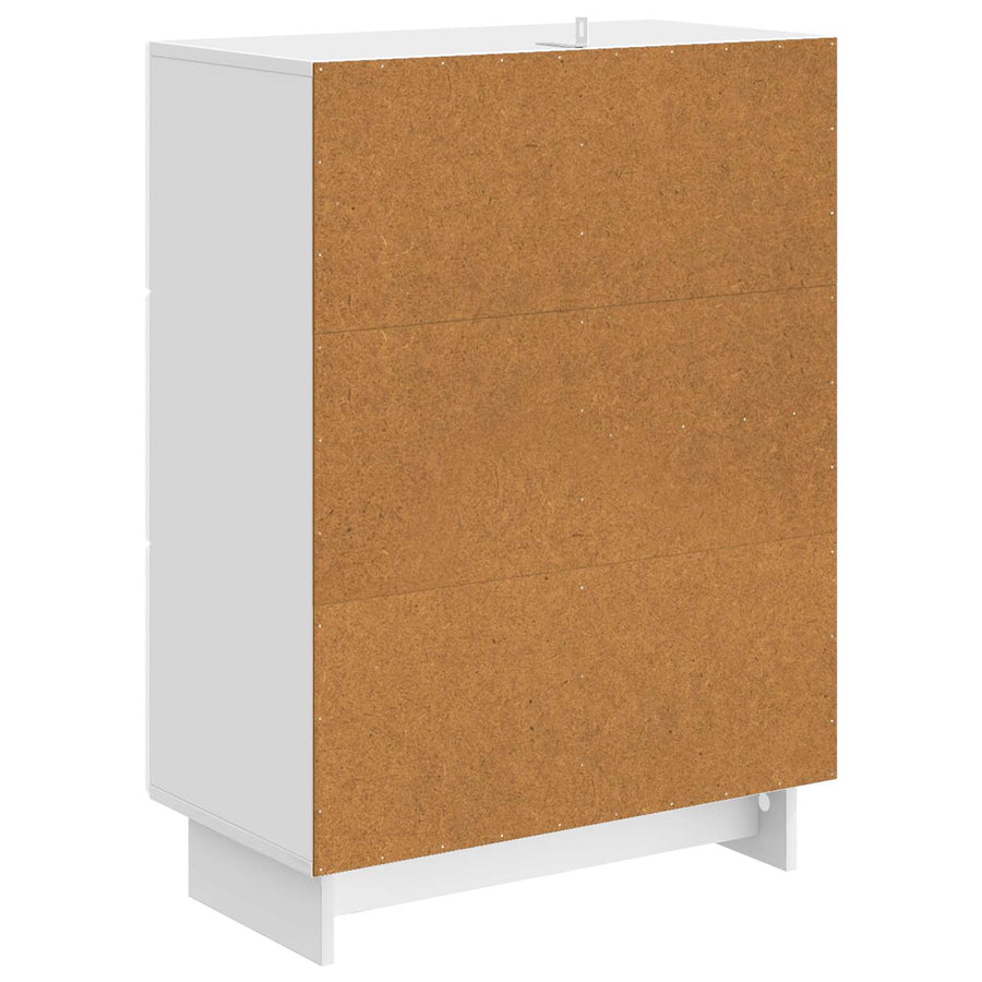 Dressoir met lade Hoogglans Wit 66 x 34,5 x 90 cm Bewerkt hout