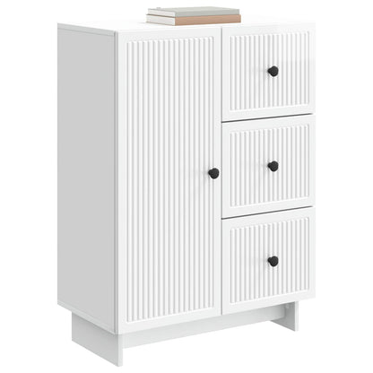 Dressoir met lade Hoogglans Wit 66 x 34,5 x 90 cm Bewerkt hout