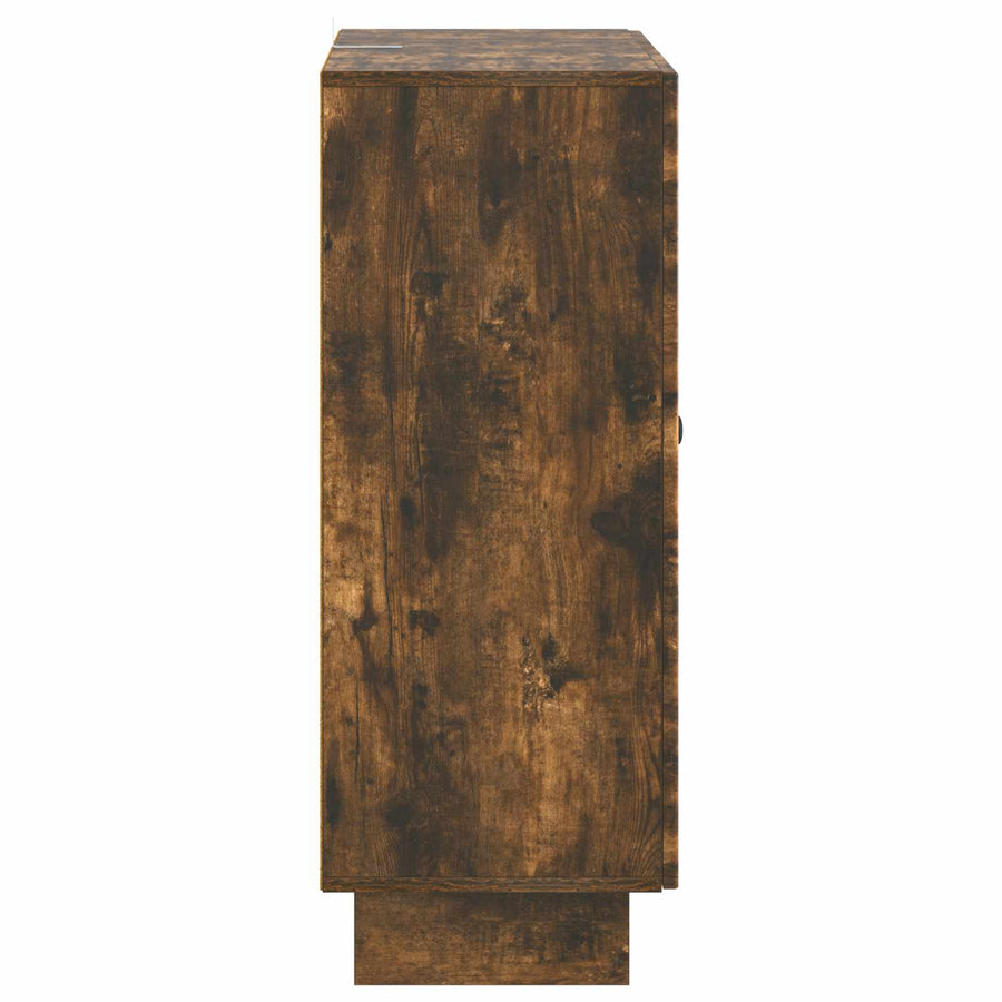 Dressoir met lade Gerookt eiken 66 x 34,5 x 90 cm Bewerkt hout