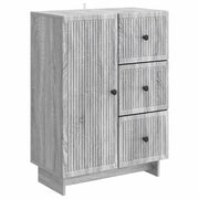 Dressoir 66x34,5x90 cm grijs sonoma bewerkt hout