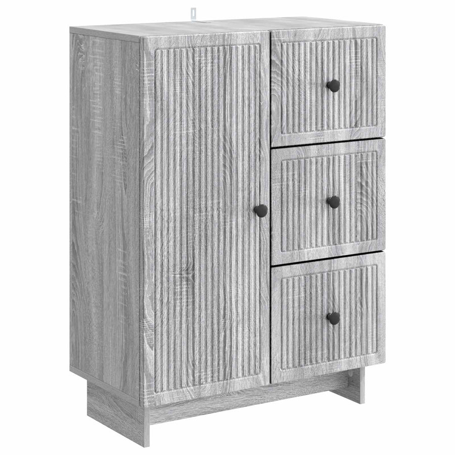 Dressoir met lade Grijs sonoma 66 x 34,5 x 90 cm Bewerkt hout
