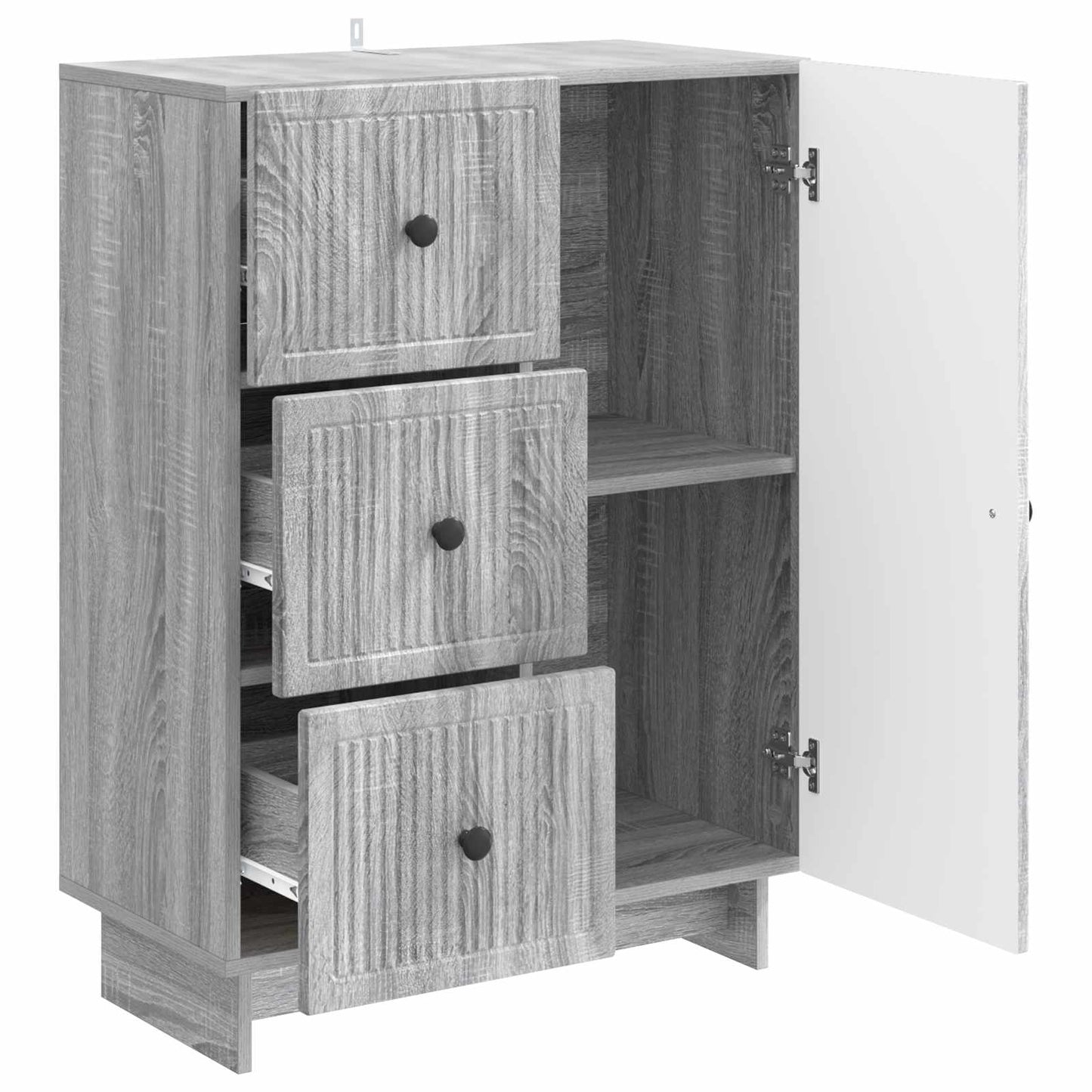 Dressoir met lade Grijs sonoma 66 x 34,5 x 90 cm Bewerkt hout