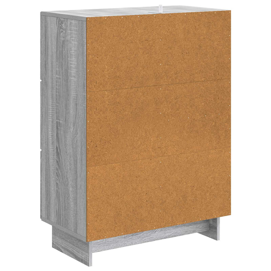 Dressoir met lade Grijs sonoma 66 x 34,5 x 90 cm Bewerkt hout