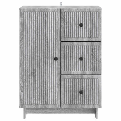 Dressoir met lade Grijs sonoma 66 x 34,5 x 90 cm Bewerkt hout