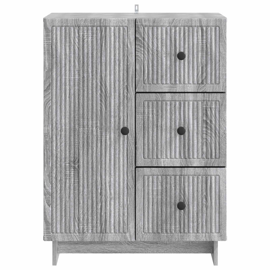 Dressoir met lade Grijs sonoma 66 x 34,5 x 90 cm Bewerkt hout