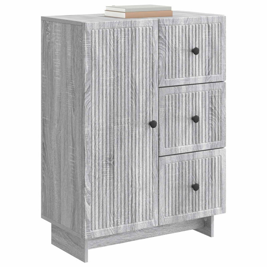 Dressoir met lade Grijs sonoma 66 x 34,5 x 90 cm Bewerkt hout
