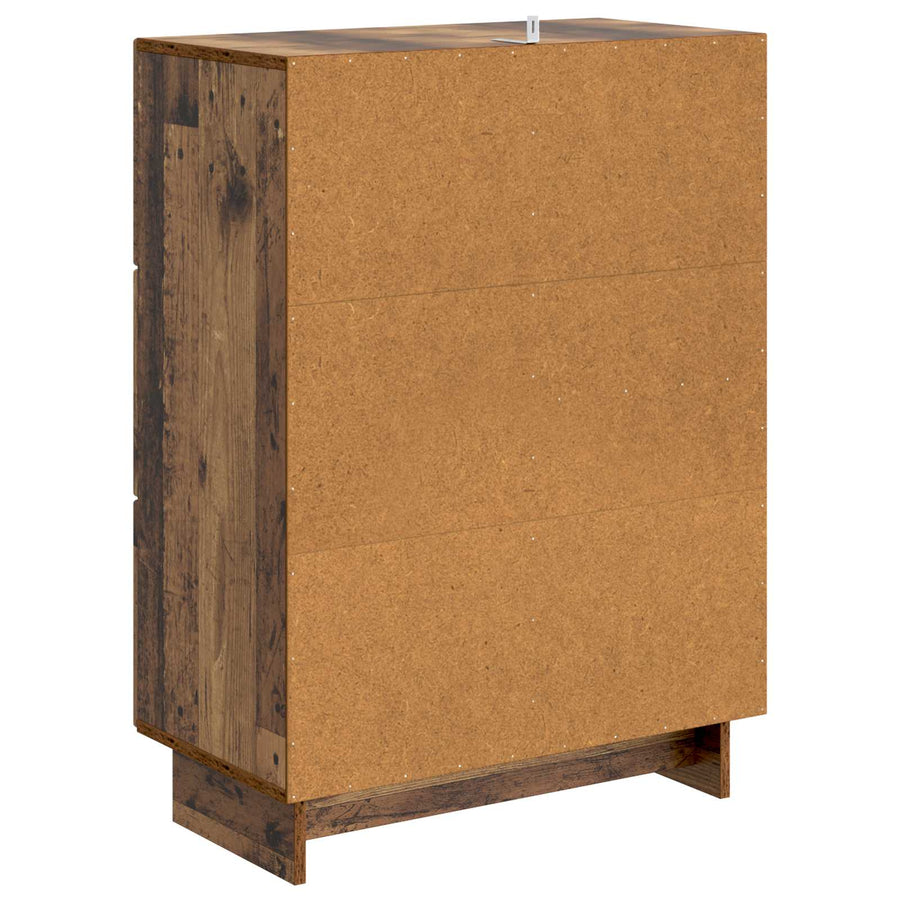 Dressoir met lade Oud hout 66 x 34,5 x 90 cm Bewerkt hout