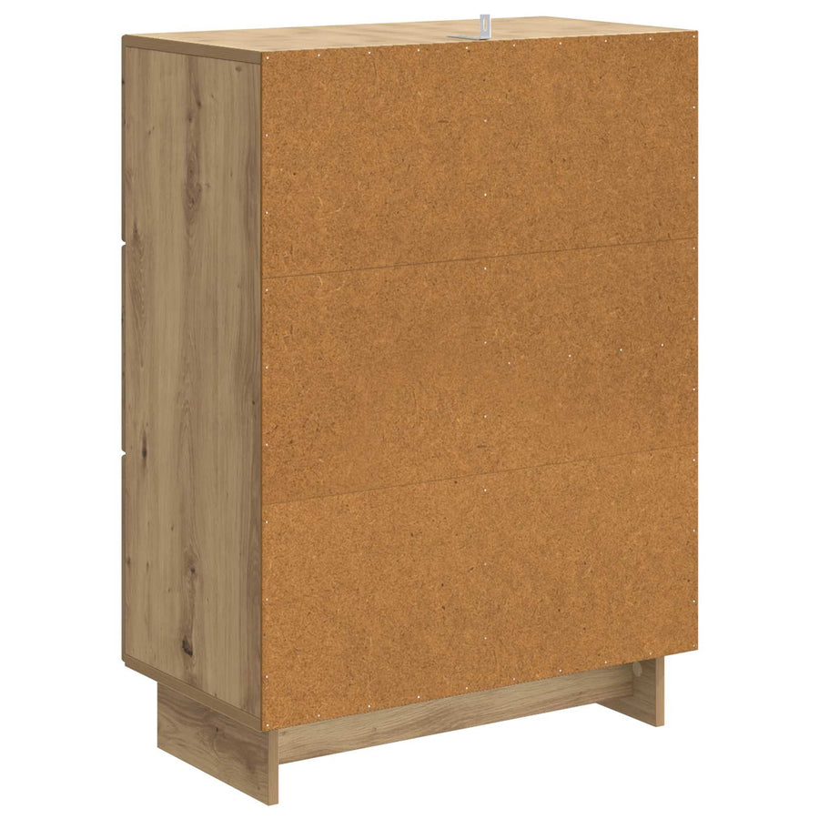 Dressoir Artisanaal eiken 66 x 34,5 x 90 cm Bewerkt hout