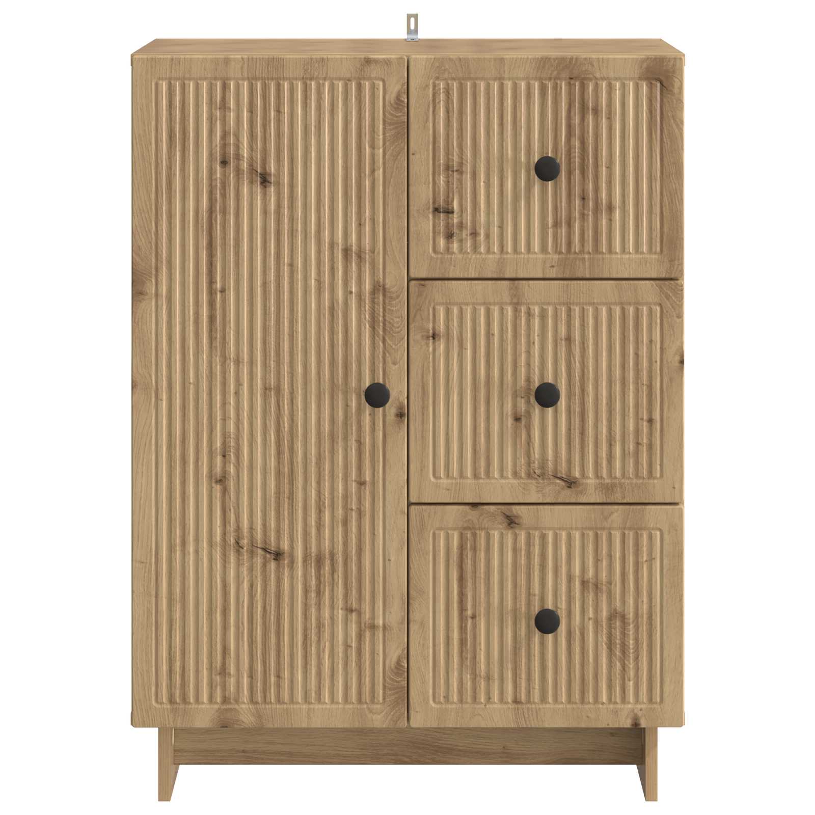 Dressoir Artisanaal eiken 66 x 34,5 x 90 cm Bewerkt hout