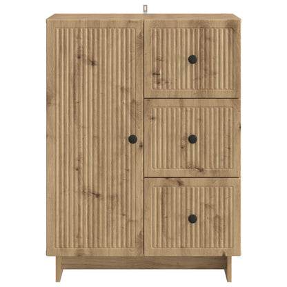 Dressoir Artisanaal eiken 66 x 34,5 x 90 cm Bewerkt hout
