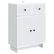 Dressoir wit 66x34,5x90 cm bewerkt hout