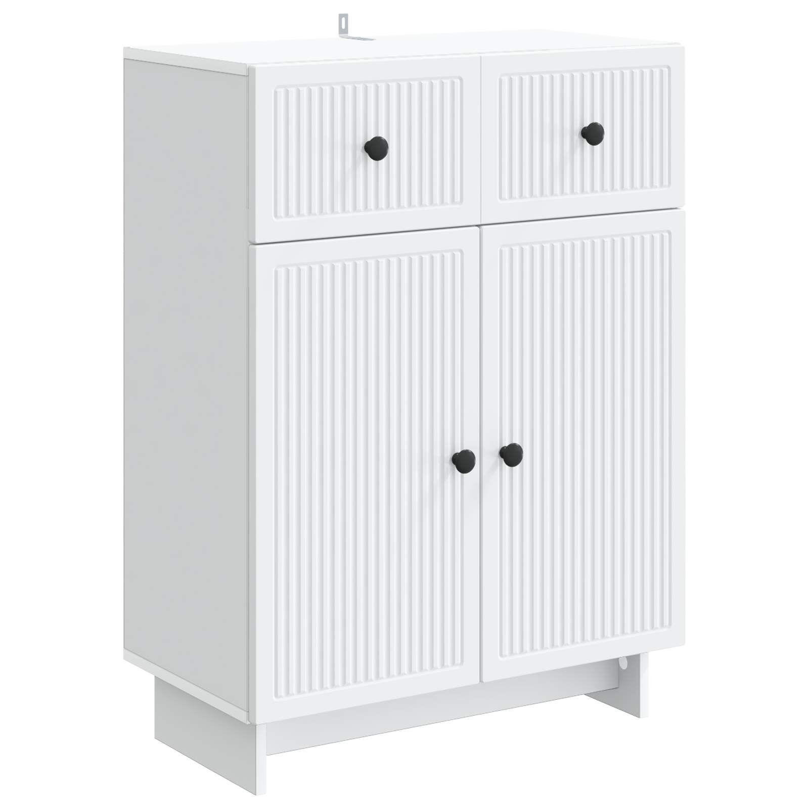 Dressoir met lade Wit 66 x 34,5 x 90 cm Bewerkt hout