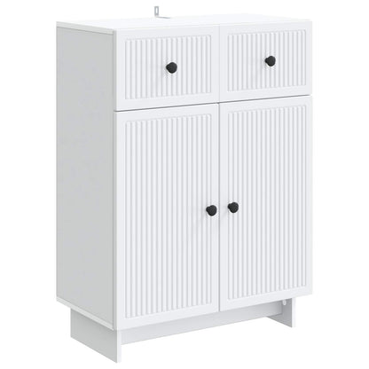 Dressoir met lade Wit 66 x 34,5 x 90 cm Bewerkt hout